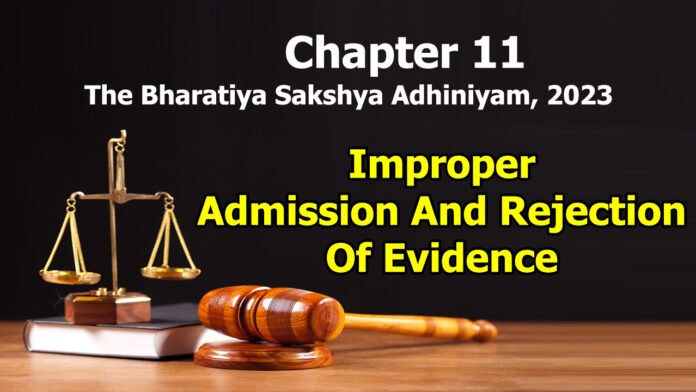 Chapter 11 – Improper Admission And Rejection Of Evidence