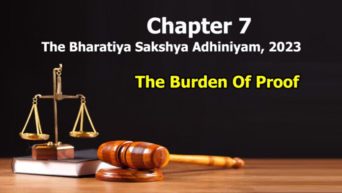 Chapter 7 – The Burden Of Proof