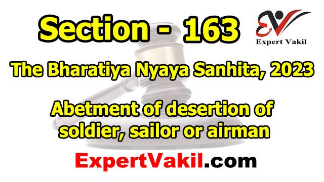 BNS Section 163 in Hindi