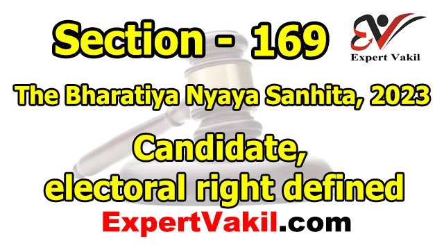 BNS Section 169 in Hindi