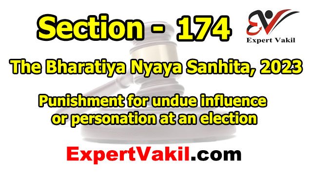 BNS Section 174 in Hindi