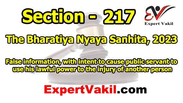 बीएनएस धारा 217 क्या है | BNS Section 217 in Hindi