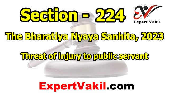बीएनएस धारा 224 क्या है | BNS Section 224 in Hindi