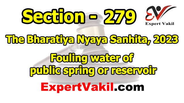 बीएनएस धारा 279 क्या है | BNS Section 279 in Hindi