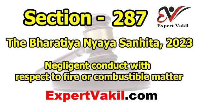 बीएनएस धारा 287 क्या है | BNS Section 287 in Hindi