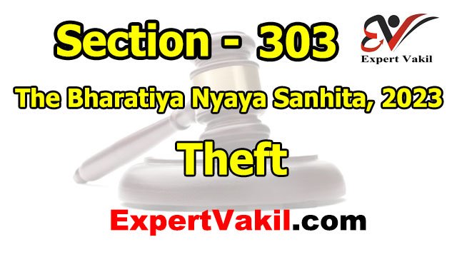 BNS Section 303 in Hindi - चोरी की बीएनएस धारा 303 में सजा जमानत