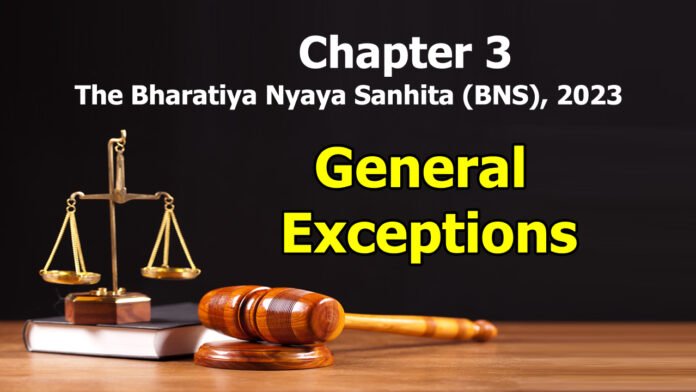 Chapter 3 – General Exceptions  