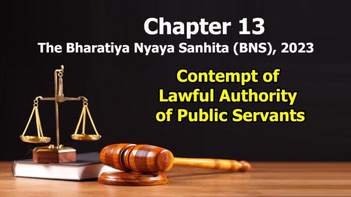 Chapter 13 – Contempt of Lawful Authority of Public Servants