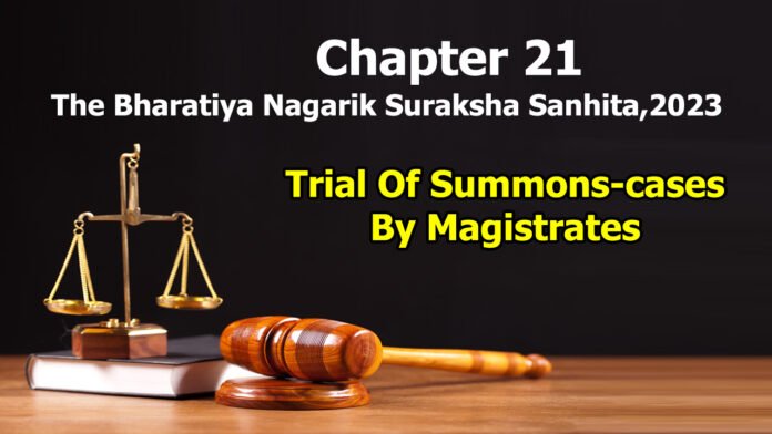 Chapter 21 – Trial Of Summons-cases By Magistrates