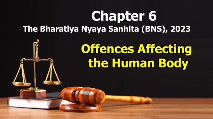 Chapter 6 – Offences Affecting the Human Body